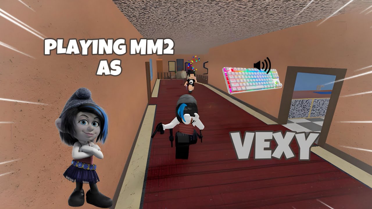 VEXY DESTROYS TEAMERS IN MM2  GAMEPLAY KEYBOARD ASMR