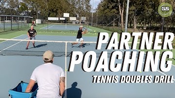 Poaching off the smash - Tennis Drill
