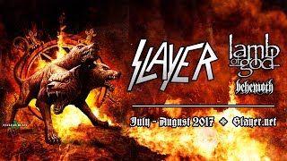 SLAYER - Summer Tour 2017 w/ Lamb of God, Behemoth (OFFICIAL TOUR TRAILER)