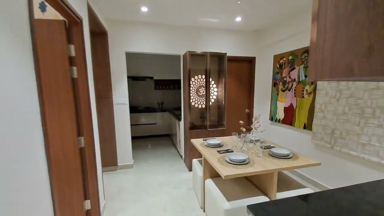 Amura 2bhk model flat east face smart flat 950sft 52 lakhs pocharam Infosys hyd