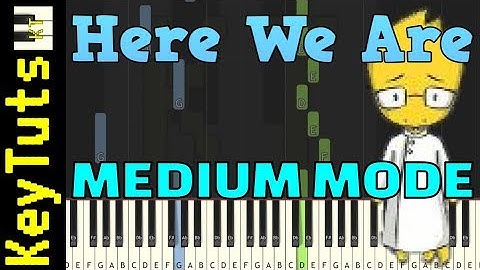Learn to Play Here We Are from Undertale - Medium Mode