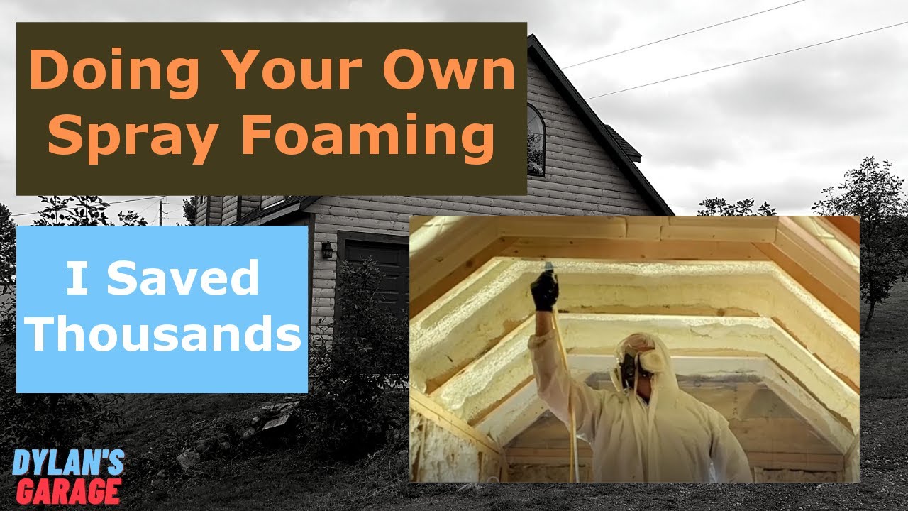 Adding Spray Foam to Man Cave Garage