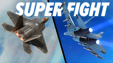 INSANE Thrust Vectoring Dogfight F-22 Raptor & SU-30 Flanker | DCS World