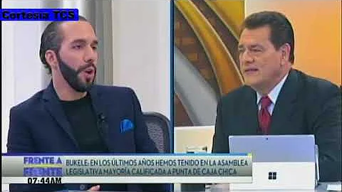 Entrevista de Nayib Bukele con Jorge Urbina en TCS...