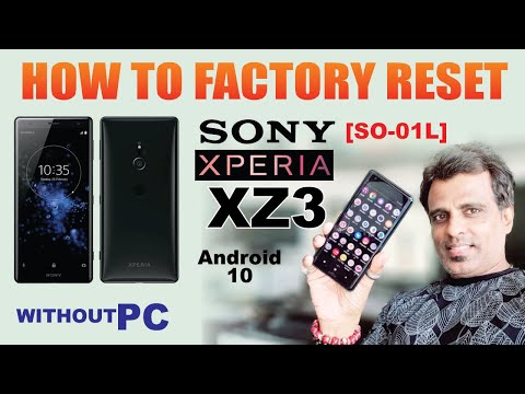 How to Factory RESET Sony Experia XZ3 (SO-01L) / Android 10 / Hard