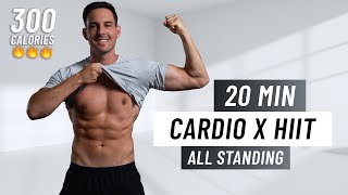 20 Min HIIT Workout To Burn Calories - ALL STANDING - No Equipment, At Home