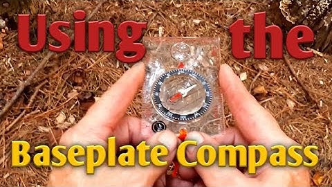 Introduction to map and compass/Using a baseplate compass