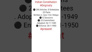 Indian Constitution। Articles and  and parts । #articles #parts