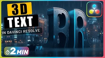 Hoe maak je een 3D-TEKST in Fusion in Davinci Resolve