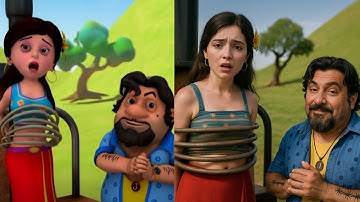 Motu Patlu Cartoon all Characters In Real Life 😱