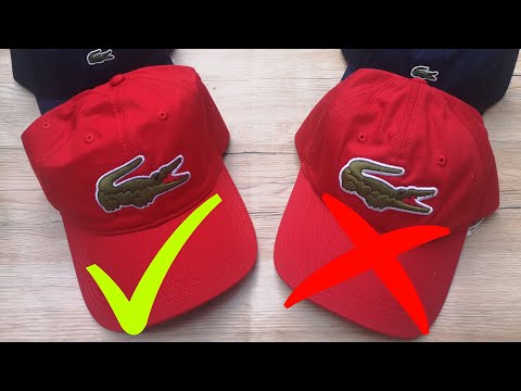 How to spot a fake Lacoste Cap | Real vs Fake | Mens Cap - YouTube