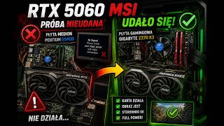 RTX 5060 - 8 GB - Próba uruchomienia na dwóch starszych MOBO oraz kopanie KRYPTO PEARL PRL