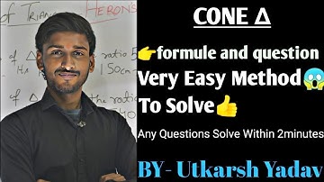 "Math Made Easy: Cones, Formulas, and Questions" for any class (6th to 12th)।।😱 #viral #video #Math