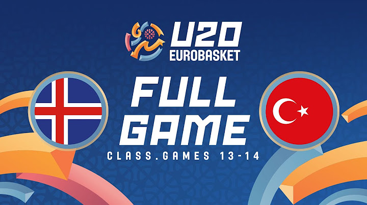 Class. Game 13-14 | Iceland v Türkiye | Full Basketball Game | FIBA U20 EuroBasket 2024