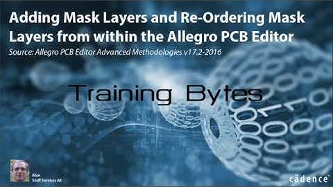 Adding Mask Layers and Re Ordering Mask Layers from within the Allegro PCB Editor