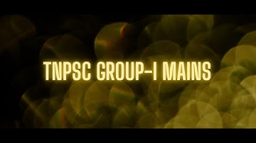 TNPSC GROUP I | MAINS | FREE MOCK TEST | Suresh IAS Academy