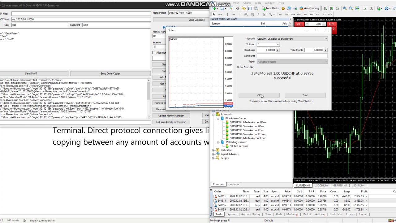 MT4 Order Copier based on terminal API - YouTube