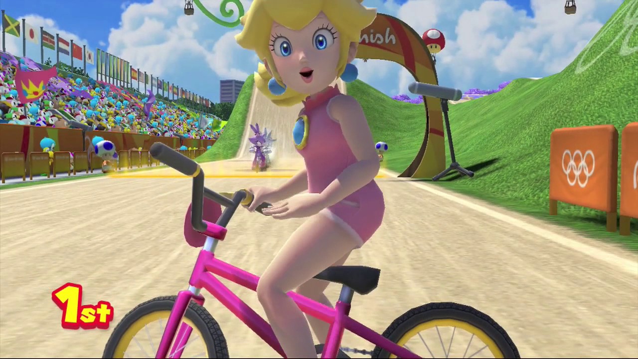 Mario and Sonic At The Rio 2016 Olympic Games, BMX, Princess Peach.