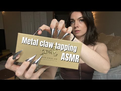 ASMR | metal claw tapping & scratching | ASMRbyJ