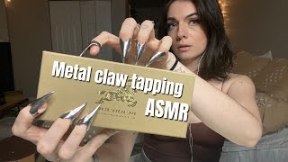 ASMR | metal claw tapping & scratching | ASMRbyJ
