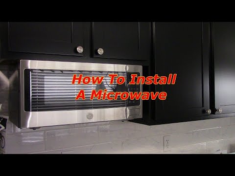 How To Install An Under The Cabinet Microwave