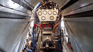 Sulzer diesel engine start up, BR Class 33 no. 33202, 33 202, D6587