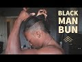 High Fade Hair Cut  | Natural Hair Black Man Bun Tutorial | Unboxing Sony a6300