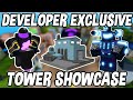 DEVELOPER EXCLUSIVE TOWER SHOWCASE! Tower Defense Simulator - Roblox