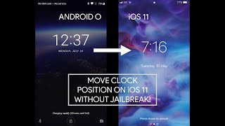 [DOESN'T WORK] Move Clock Position On iOS 11/12 Lock Screen Like Android ( No Jailbreak )