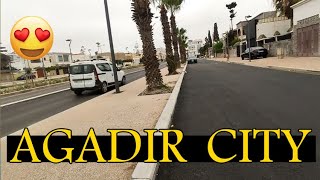 جولة رائعة في مدينة أكادير المغربية وعملية تجديد الشوارع مستمرة 13/07/2023