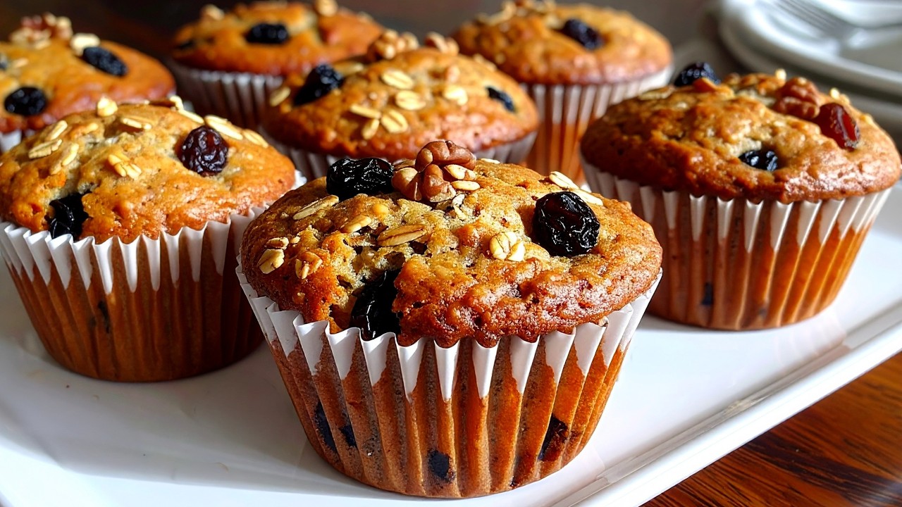 Ohne Zucker und Mehl! Haferflocken, Apfel und Banane! Gesundes 5-Minuten Rezept zum Abnehmen!