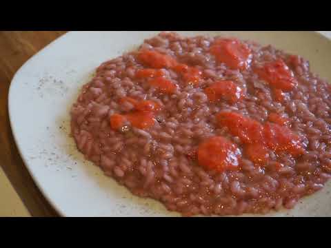 Risotto alle fragole gustoso e cremoso