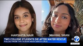 2 CA college students dead after being swept into ocean
