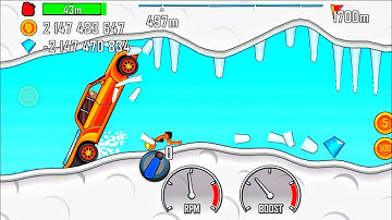 hill climb racing - luxury car on arctic cave | android iOS gameplay #845 Mrmai Gaming