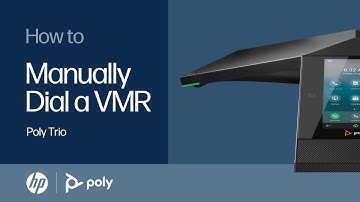 Polycom Trio: How to manually dial a VMR | HP Support