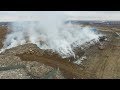 Пожар на свалке в Раменском
