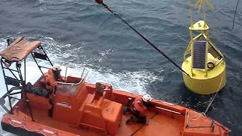 deployment of an oceanographic buoy