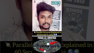 Parallel Universe Explained in 60 Seconds!-In தமிழ் 🌎🌍#prasanthsroutine #science #space #trending