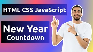 Build a Live New Year Countdown Timer with HTML CSS and JavaScript!