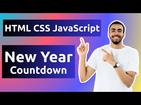 Build a Live New Year Countdown Timer with HTML CSS and JavaScript!