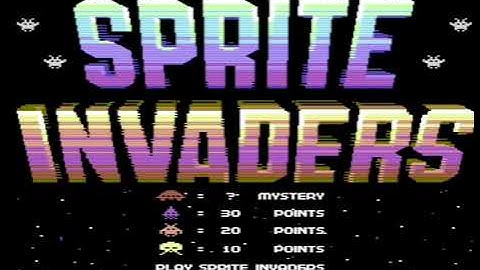 C64 Game: Sprite Invaders by Booze Design! 2 January 2021!