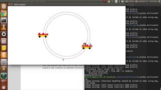 Multicar Roller Coaster problem- Little book of Semaphores- Python Pygame GUI simulation