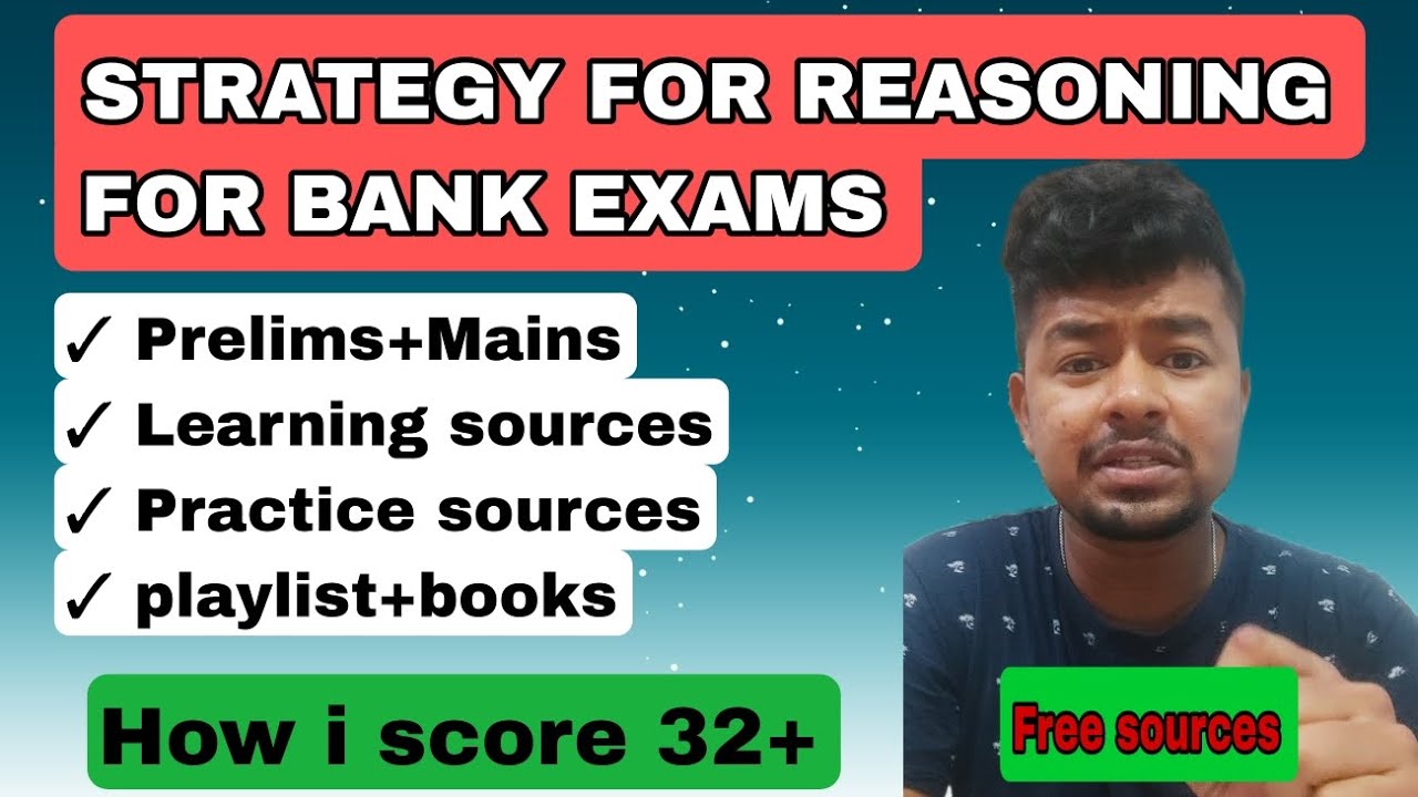 How to prepare Reasoning section for bank exams, prelims+mains | # ...