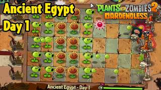 Ancient Egypt - Day 1 Pc Hardest Difficulty - Plants Vs Zombies 2 Gardendless