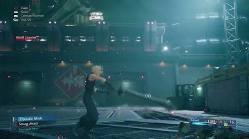 Final Fantasy VII Remake Assess Shock Riot Trooper Use Thunder then use fire weakness