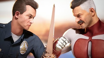 T-1000 Meets Omni-Man | T-1000 Vs Omni-Man All Intro Dialogues - Mortal Kombat 1