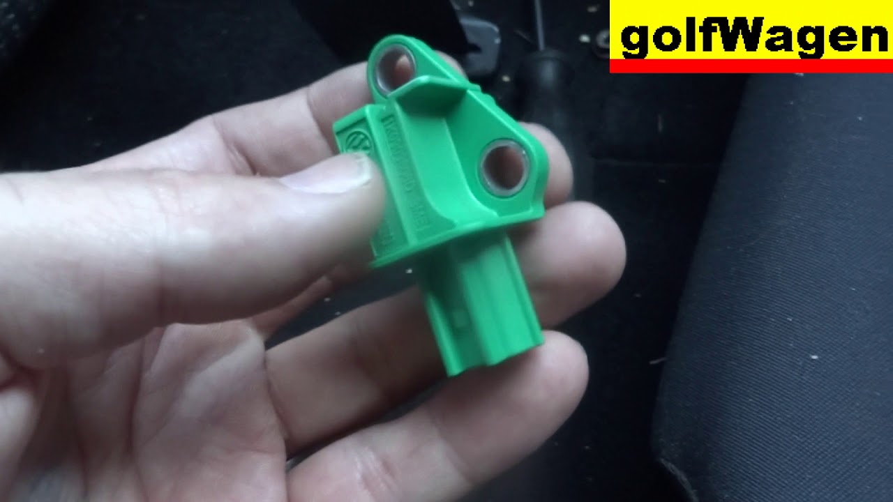 VW Golf 5 airbag crash sensor change YouTube