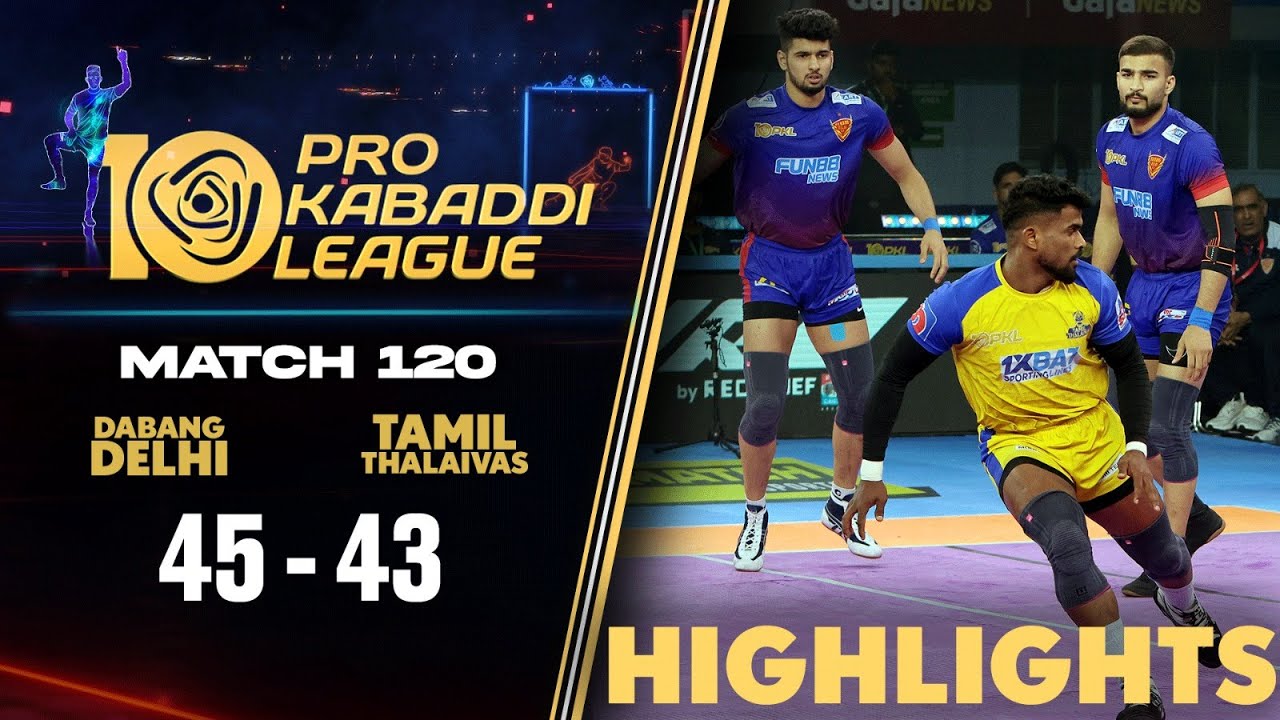 Ashu Malik's Performance Marks a Remarkable Comeback for Delhi | PKL 10 Highlights Match #120