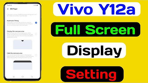 How To Full Screen Display On Vivo Y12a || Vivo Y12a Full Screen Display Setting || Tech Akhilesh