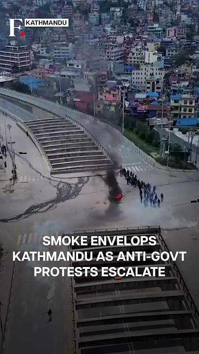 Nepal Protest Drone Video: Chaos in Kathmandu, Protesters Clash With Police | N18G
